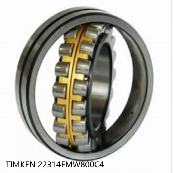 22314EMW800C4 TIMKEN Spherical Roller Bearings Brass Cage