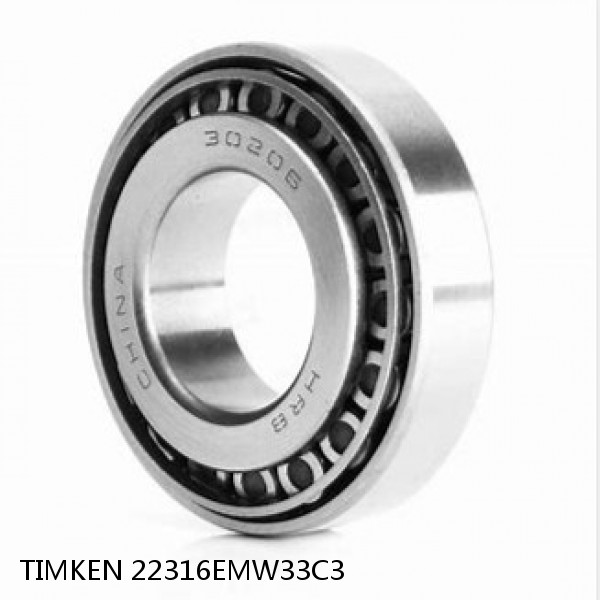 22316EMW33C3 TIMKEN Tapered Roller Bearings Tapered Single Metric