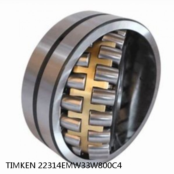 22314EMW33W800C4 TIMKEN Spherical Roller Bearings Brass Cage